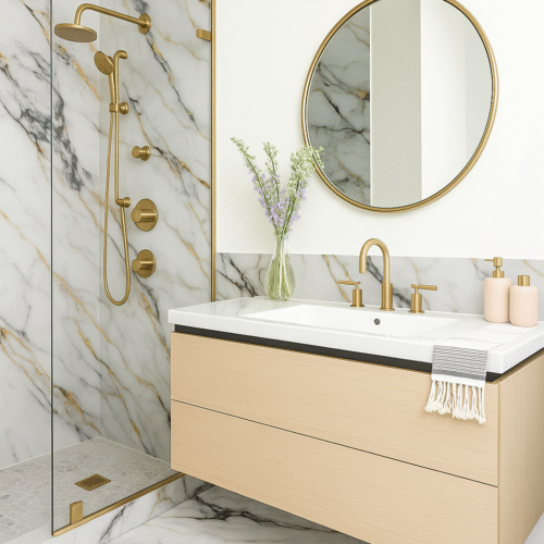 Panneau PVC Effet Marbre - Réf : HDM02