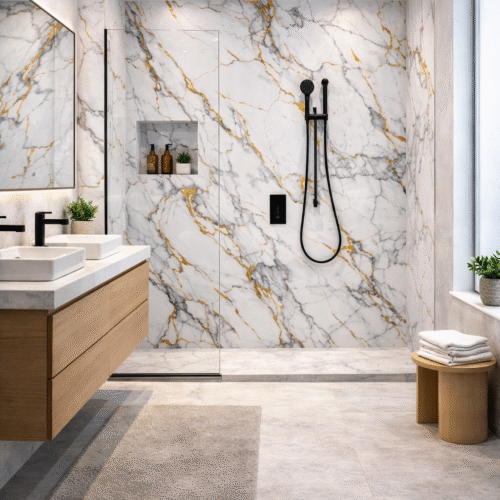 Panneau PVC Effet Marbre - Réf : HDM74