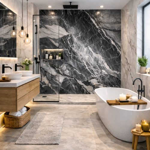 Panneau PVC Effet Marbre - Réf : HDM45