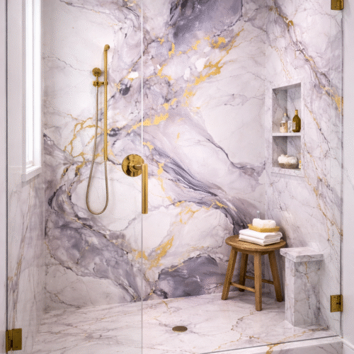 Panneau PVC Effet Marbre - Réf : HDM56