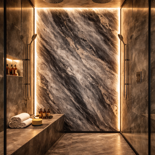 Panneau PVC Effet Marbre - Réf : HDM43