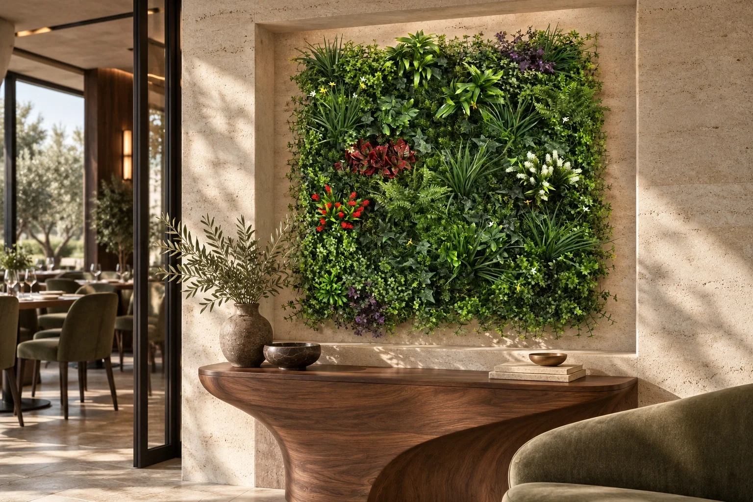Panneau floral Éclats de couleur 100 × 100 cm