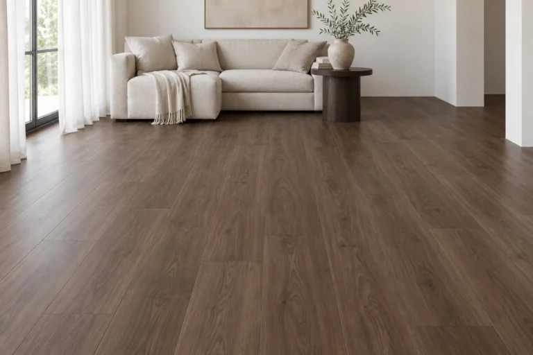 Parquet PVC – Parquet PVC SPC Brun profond – Réf : MJSP-1