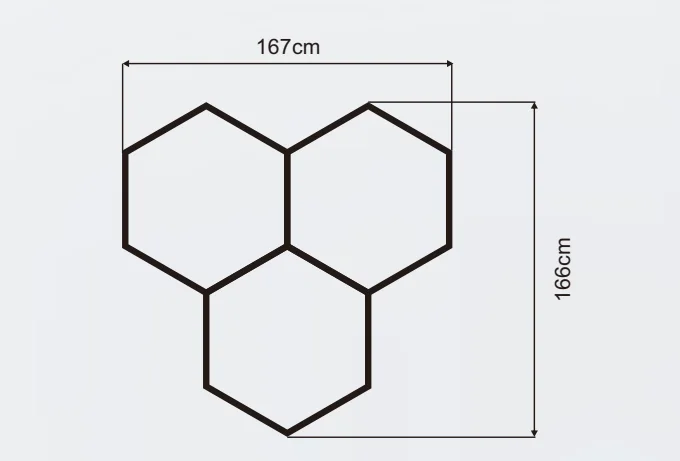 Schéma des dimensions du plafonnier LED CT-0302