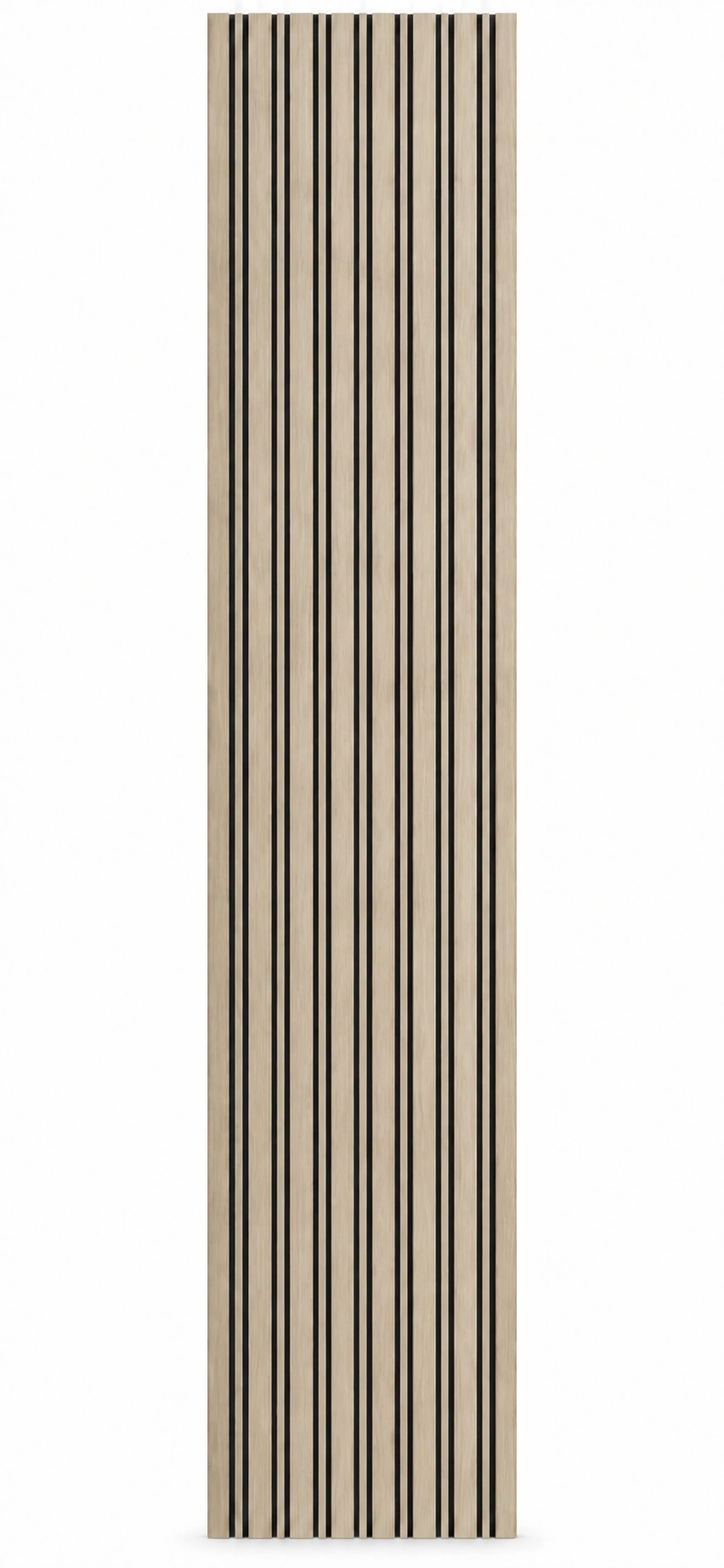 Panneau acoustique Lames alternées couleur bois blond, 260 × 60 cm